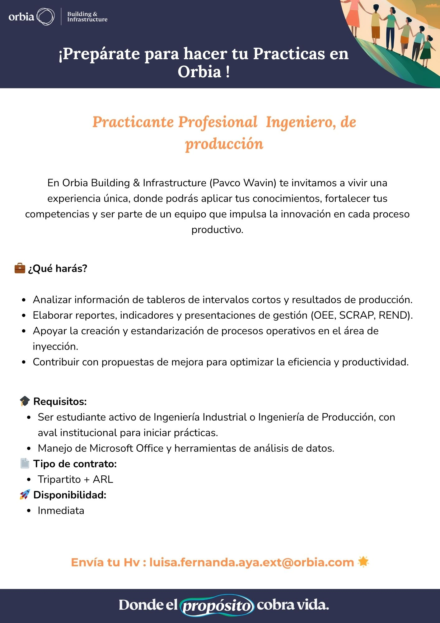 ORBIA ABRE CONVOCATORIAS DE PRACTICAS 2026-1